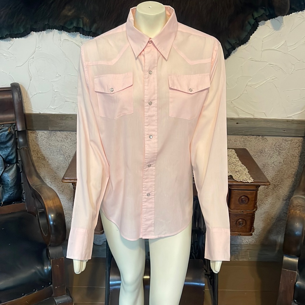 Parts Clothing Brand  Pearl Snap Pink Blouse